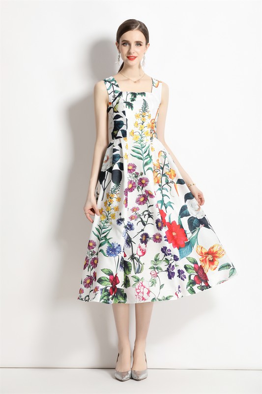 9018 White-floral